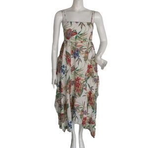 COTTON CANDY LA Summer Dress, L, spaghetti strap, Tie back, Daring, Floral